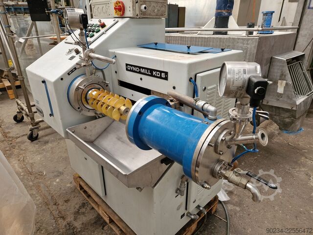 1 Gal WAB Dyno-Mill Modell KD 6 (6) Edelstahl-Perlmühle WAB KD 6