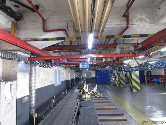 Kranhimmel Kran Hallenkran Kranbahn Demag Portalkran Kran KBK2 26x3,4m KBK II Saugheber Vacuumpumpe 2x 50KG