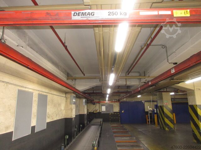 Kranhimmel Kran Hallenkran Kranbahn Demag Portalkran Kran KBK2 26x3,4m KBK II Saugheber Vacuumpumpe 2x 50KG