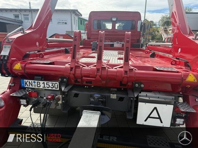 Skip truck MERCEDES-BENZ Atego 1630 Meiller Absetzkipper Anhängerhydrauli