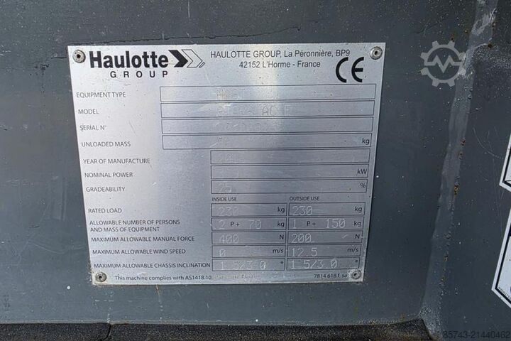 Scissor lift Haulotte Star 6 Electric, Non Marking Tyres, 5.8m Working H