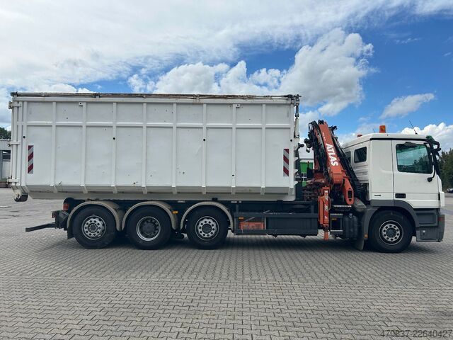 Abrollkipper MERCEDES-BENZ Actors 3241 / 8x2-6 / Atlas 165 + Funk / VDL