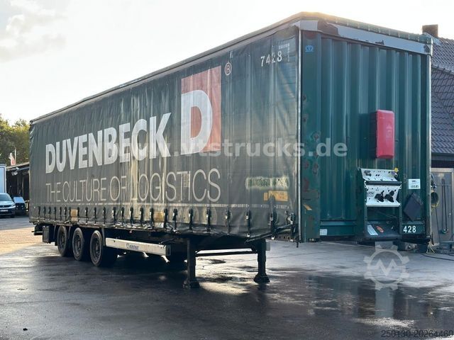 Open semitrailer with tarp KRONE SD MegaLiner Curtainsider Edscha-Verdeck