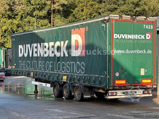 Open semitrailer with tarp KRONE SD MegaLiner Curtainsider Edscha-Verdeck