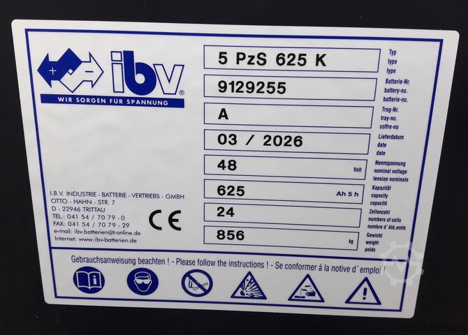 Batterie 48 Volt Typ 5 PzS 625K - NEU  