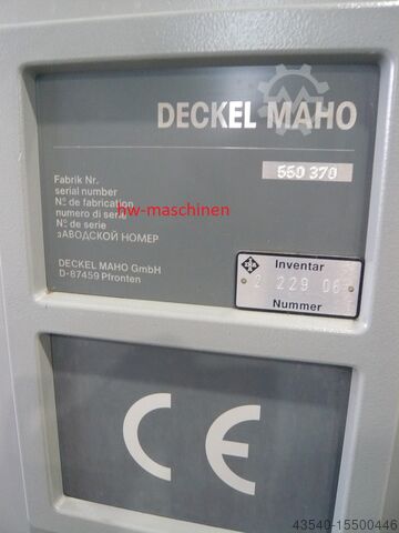 Milling machine Deckel Maho DMU 50M