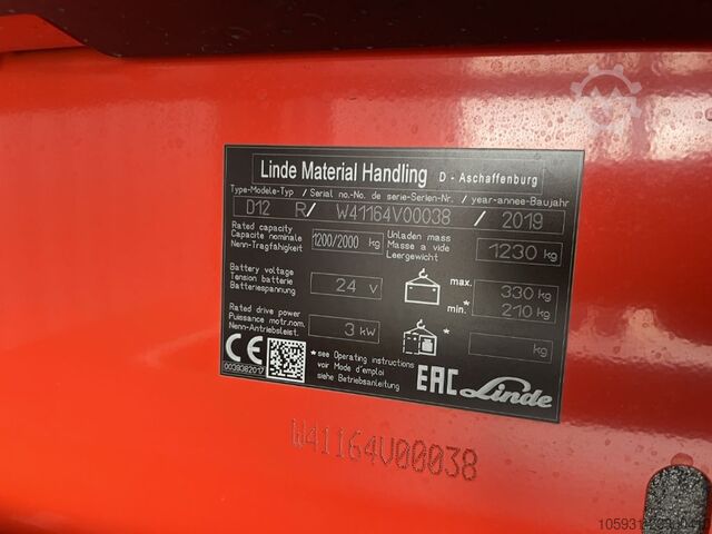 Stacker sit on Linde D12R