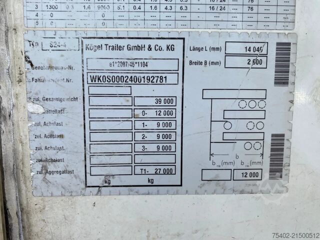 Kühl-/Tiefkühltransport Kögel S 24-4