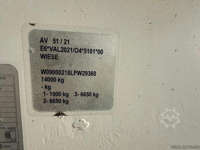 Wiese TA 18 OK tandem trailer Wiese TA 18 OK TANDEM AANHANGER