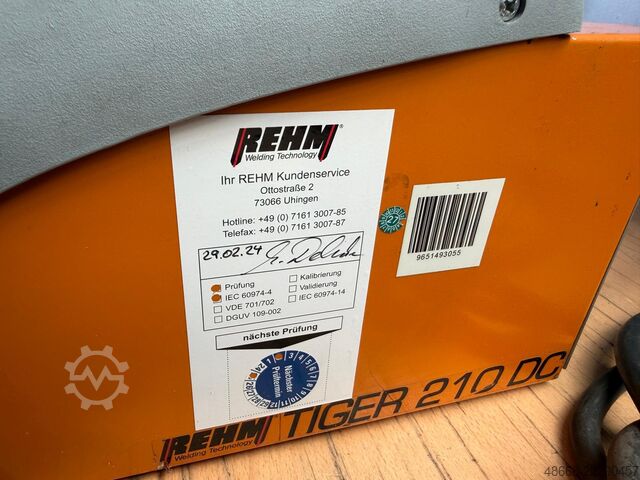 Schweißgerät E-Hand Inverter Rehm TIGER 210 DC