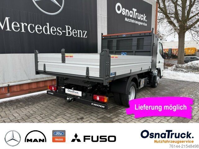 Tipper van FUSO 3C15 Hinterkipper + Box Klima,AHK 3,5t,Diff.-Sp.
