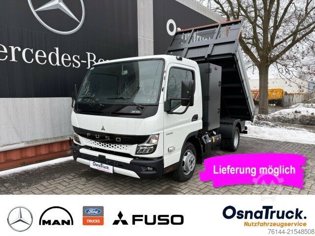 Transporter mit Kipper FUSO 3C15 Hinterkipper + Box Klima,AHK 3,5t,Diff.-Sp.