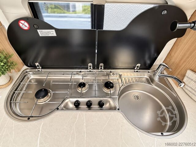 Caravan HOBBY De Luxe 515 UHK Hubbett hinten, Etagenbetten