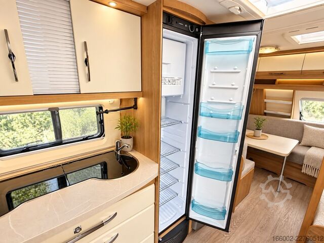 Caravan HOBBY De Luxe 515 UHK Hubbett hinten, Etagenbetten