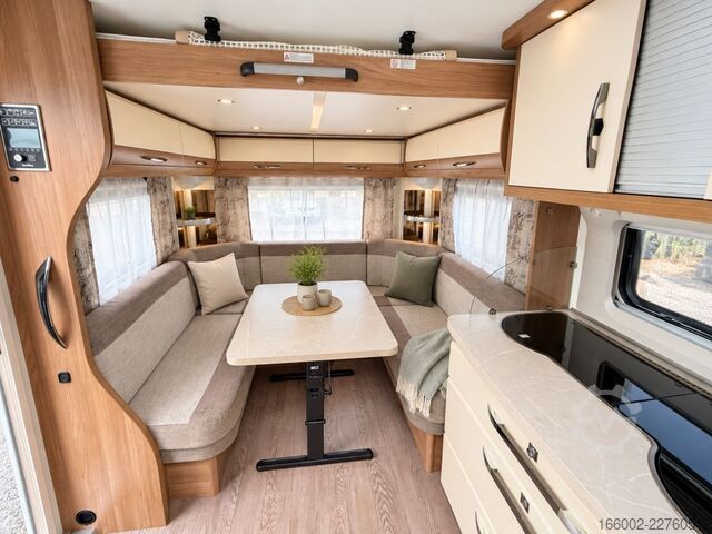 Caravan HOBBY De Luxe 515 UHK Hubbett hinten, Etagenbetten