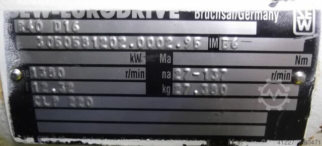 Regelbarer Getriebemotor 0,37 kW 27-137 U/min SEW-EURODRIVE DFT71D4