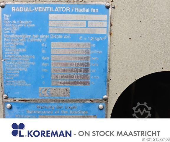 Ventilator Radial Radial Ventilator