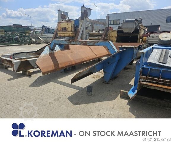 Sandvik Trichter mit Vibrationsrinne und Grizzly Sandvik Hopper with Vibrating Chute and Grizzly