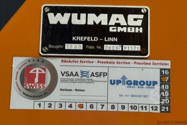 Spezial-LKW MERCEDES-BENZ 1114 Wumag 15 Meter