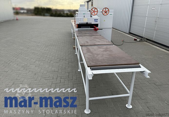 Ketten-Mehrblattkreissäge mit 2 Zuführtischen Torwegge H34 380/120