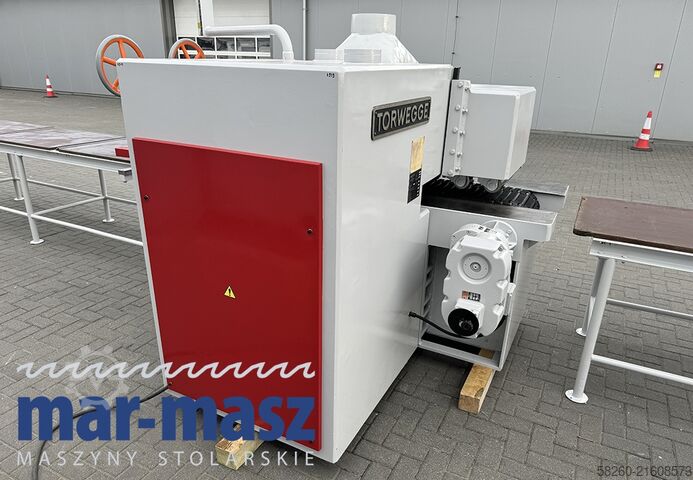 Ketten-Mehrblattkreissäge mit 2 Zuführtischen Torwegge H34 380/120