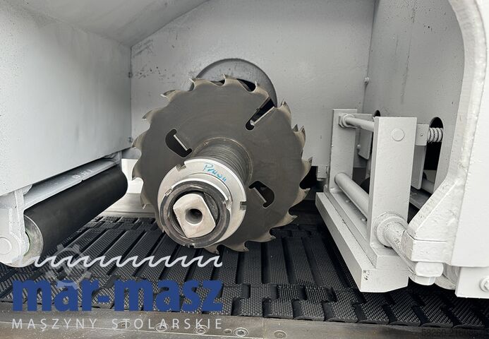 Ketten-Mehrblattkreissäge mit 2 Zuführtischen Torwegge H34 380/120