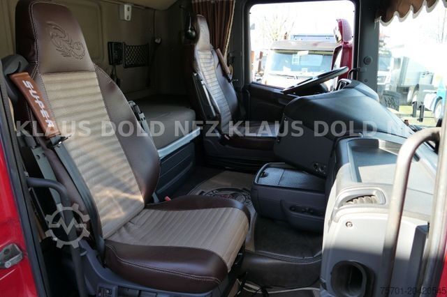 LKW mit Pritsche (offen) SCANIA R 490 Pritsche Kran Palfinger Funk Retarder EU6