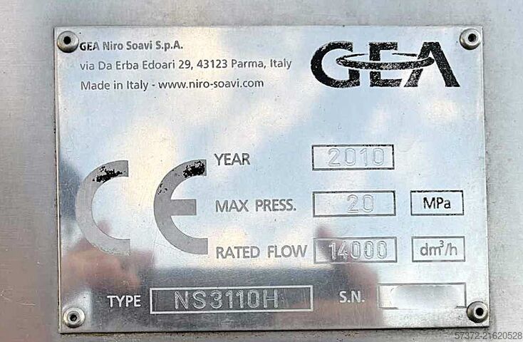 Homogenisator GEA NS3110H