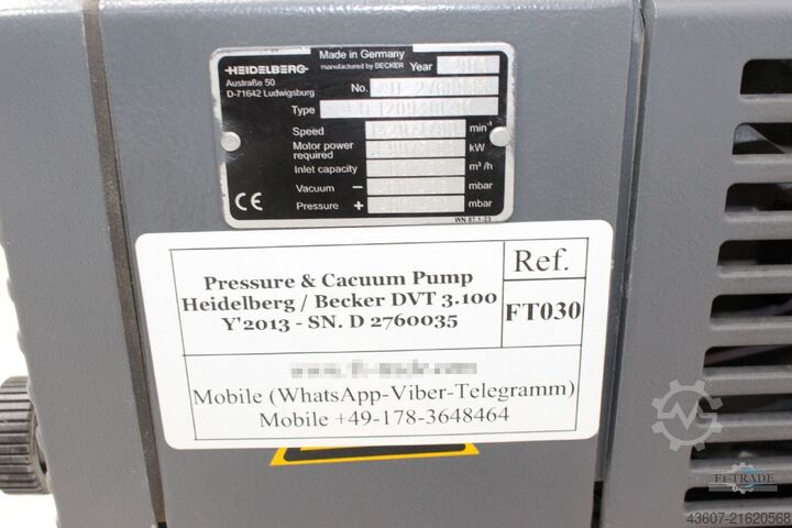 Vakuumpumpe Becker DVT 3.100