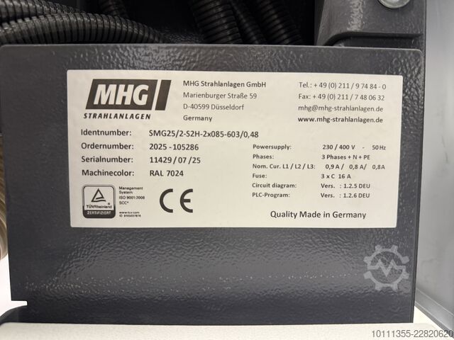 Sandblasting unit MHG SMG25/2-S2H-2x085-603/0,48