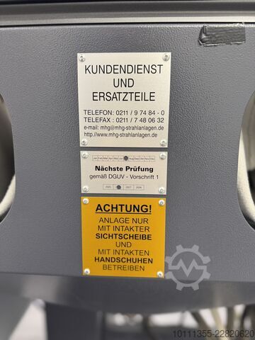 Sandblasting unit MHG SMG-25-DUO Sandstrahlanlage (Doppelkabin