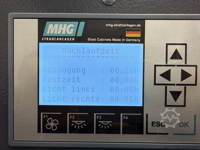 Sandblasting unit MHG SMG-25-DUO Sandstrahlanlage (Doppelkabin