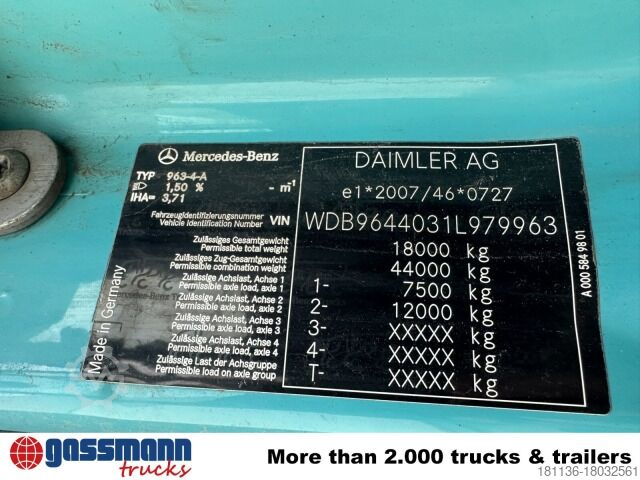 Standard SZM Mercedes-Benz Arocs 1842 LS 4x4 HAD, HydroDrive, Kipphydraulik