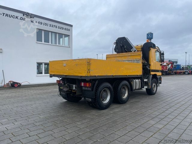 LKW mit Pritsche (offen) MERCEDES-BENZ Actros 3343 MP1 6x4 Pritsche Kran HMF 20.00 20m/