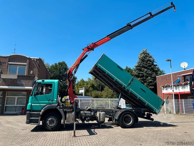 Dreiseitenkipper LKW MERCEDES-BENZ 1833 Axor  3Skipper + PK 12002 Kran 4x2