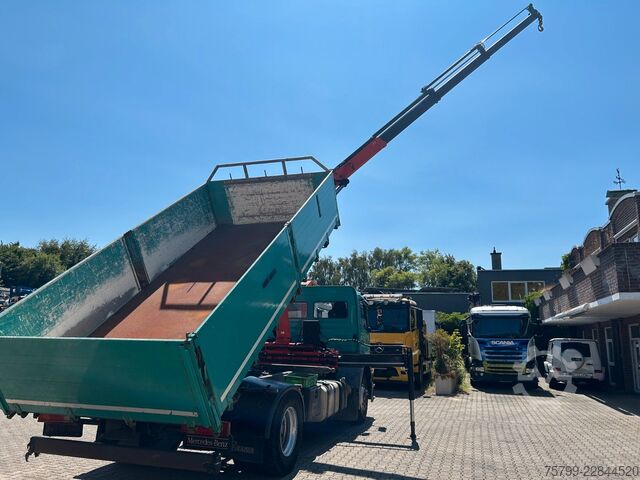 Dreiseitenkipper LKW MERCEDES-BENZ 1833 Axor  3Skipper + PK 12002 Kran 4x2