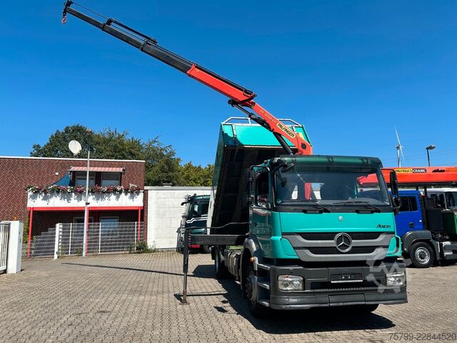 Dreiseitenkipper LKW MERCEDES-BENZ 1833 Axor  3Skipper + PK 12002 Kran 4x2