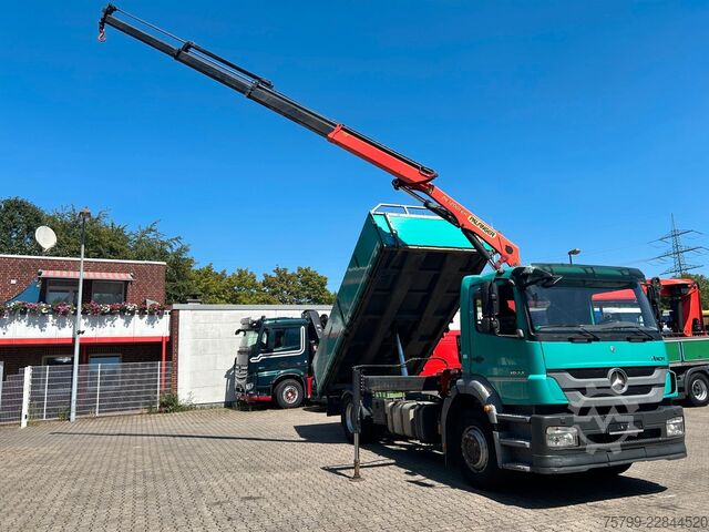 Dreiseitenkipper LKW MERCEDES-BENZ 1833 Axor  3Skipper + PK 12002 Kran 4x2