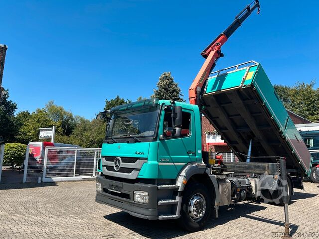 Dreiseitenkipper LKW MERCEDES-BENZ 1833 Axor  3Skipper + PK 12002 Kran 4x2