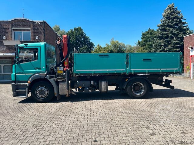 Dreiseitenkipper LKW MERCEDES-BENZ 1833 Axor  3Skipper + PK 12002 Kran 4x2