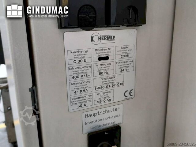 VERTIKALES BEARBEITUNGSZENTRUM HERMLE C30U