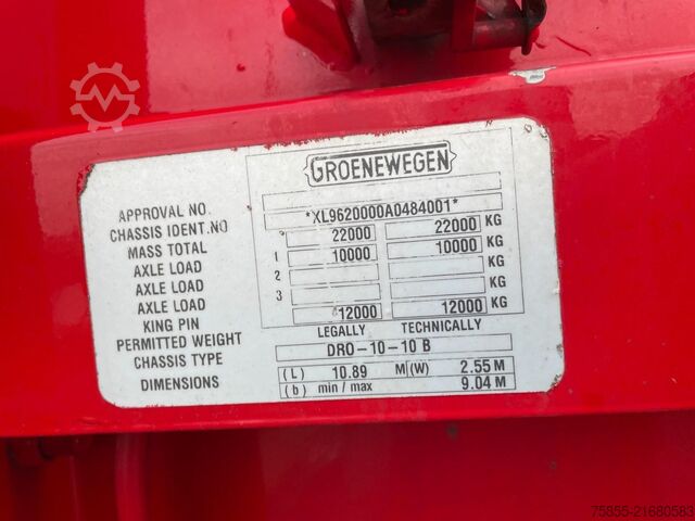Box body Groenewegen DRO-10-10 B 1-Axle City / Box / Koffer / Steeri...