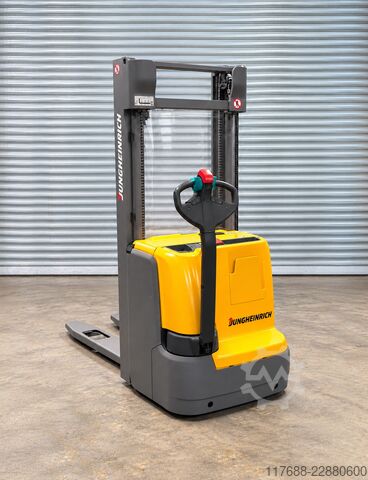 Hochhubwagen-Mitgänger Jungheinrich EJC 214 - nur 284 Std. - Service Neu -Batterie 90%
