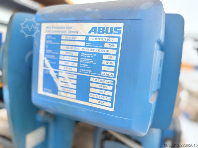 Overhead crane Abus 2000 kg Abus ELV