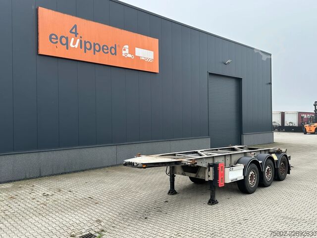 Containertransport Van Hool 20FT ADR CHASSIS / galvanized / MB DISC / 2x li...