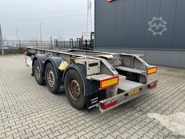 Containertransport Van Hool 20FT ADR CHASSIS / galvanized / MB DISC / 2x li...
