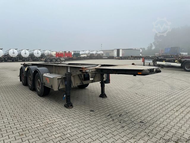 Containertransport Van Hool 20FT ADR CHASSIS / galvanized / MB DISC / 2x li...