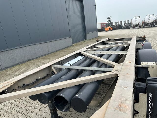 Containertransport Van Hool 20FT ADR CHASSIS / galvanized / MB DISC / 2x li...