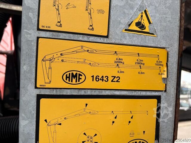 Crane Volvo FM 420 + HMF 1643 Z2---2X EXT. + REMOTE + TIPPE...