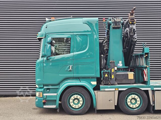 Ladepritsche Scania R450 8x2 / HMF 60TM / CRANE / KRAN